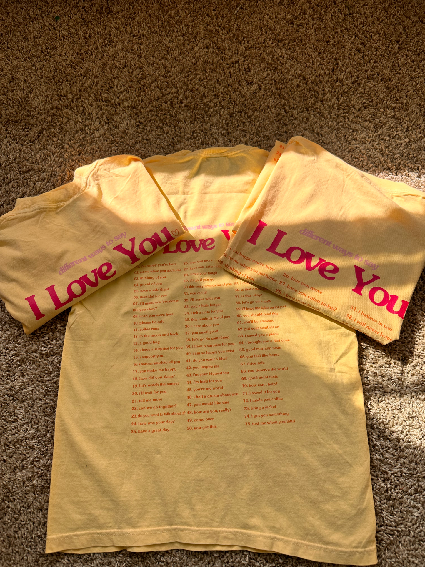 Different ways to say "I love you" Shirt