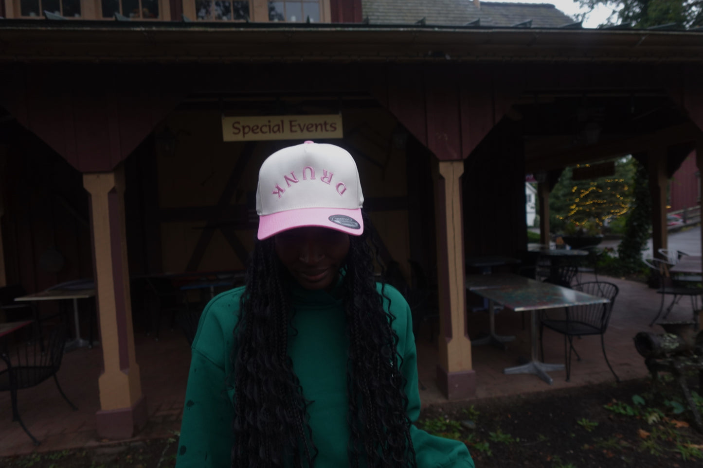 Drunk Trucker Hat- Pink